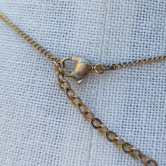 Vintage Christian Dior solitaire Swarovski crystal pendant necklace - Picture 11 of 14